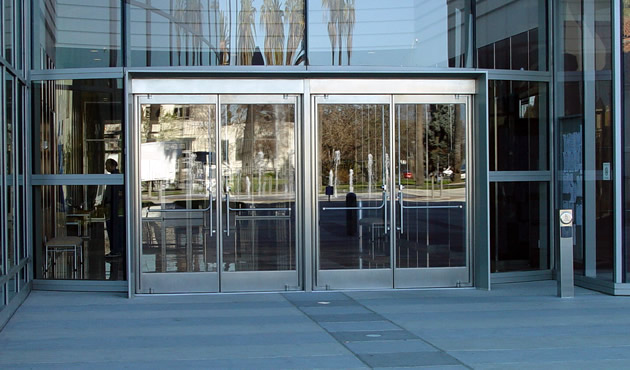 image depicting commercial entrance glass