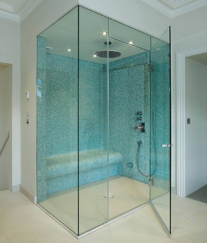 image depicting frameless shower doors
